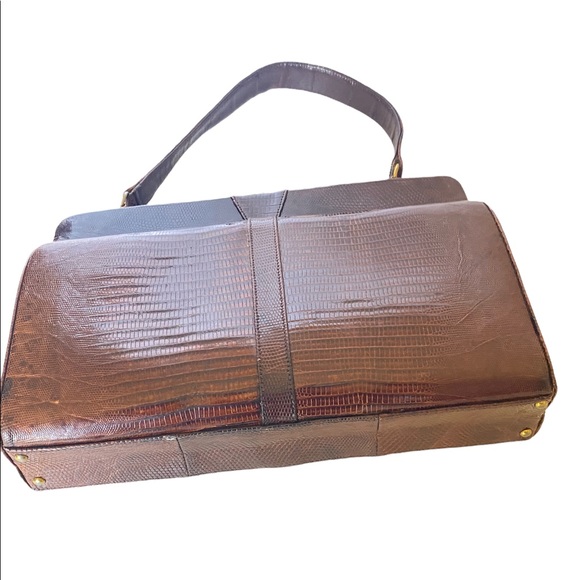Vintage escort croc/ reptile bag(B13) - Picture 3 of 7